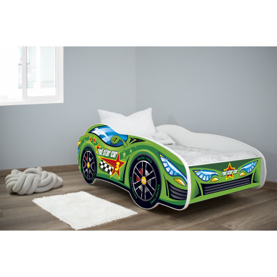 Detská auto posteľ Top Beds Racing Cars 140cm x 70cm - GREEN